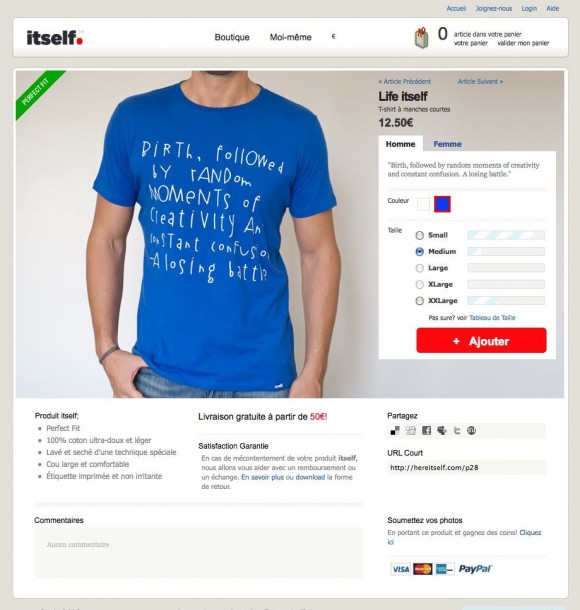 Life itself | Royal Blue Hommes T-shirt à manches courtes | itself..jpeg